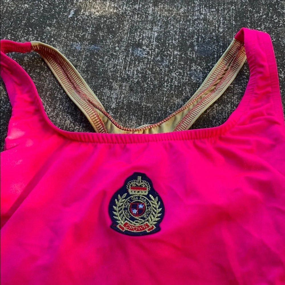 NWT vintage deadstock Sergio Valente pink one piece swimsuit